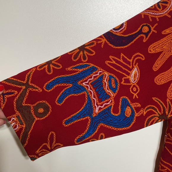 New Wave Ethnic “Messengers” Bohemian Print Top - Picture 4 of 15